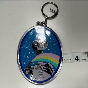 E.T. The Extra Terrestrial Character Plastic Keychain Vtg 1982 ET